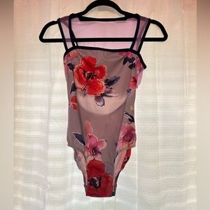 Floral Élevé Leotard